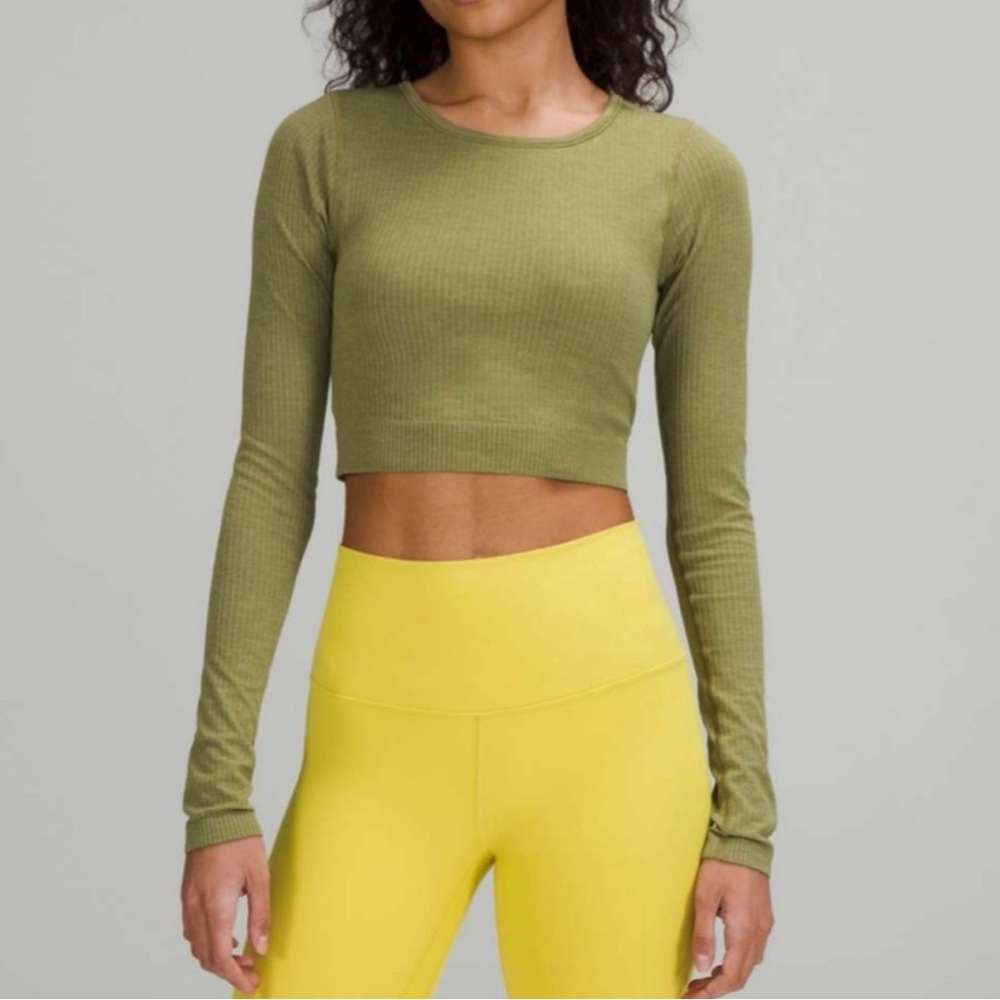 Lululemon Ebb to Street long sleeve crop shirt